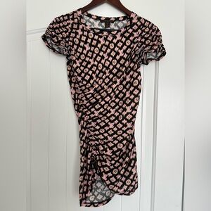 Louis Vuitton Ikat Monogram Ruched Dress, SS11 Marc Jacobs Era, Size S